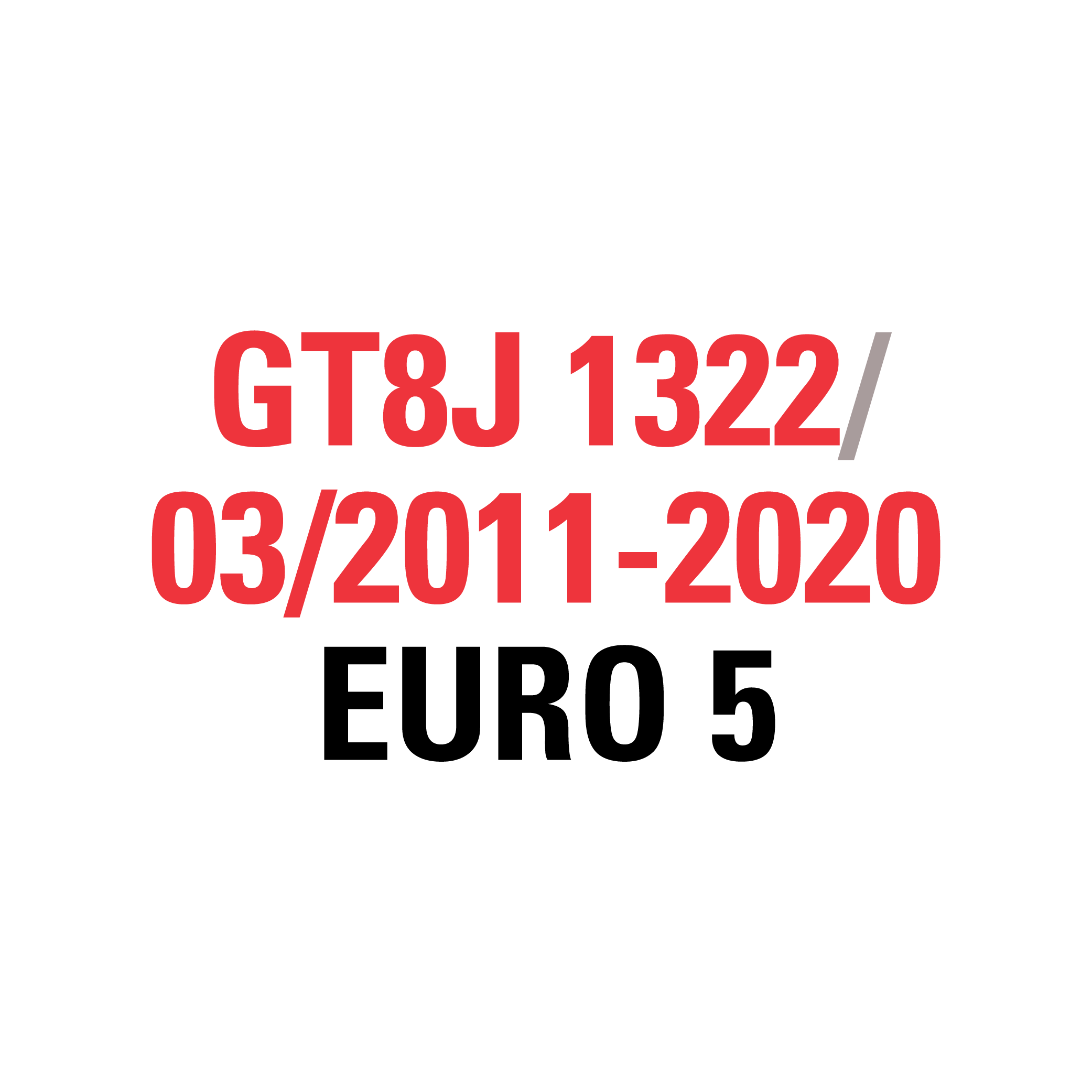 GT8J 1322 03/2011-2020 EURO 5